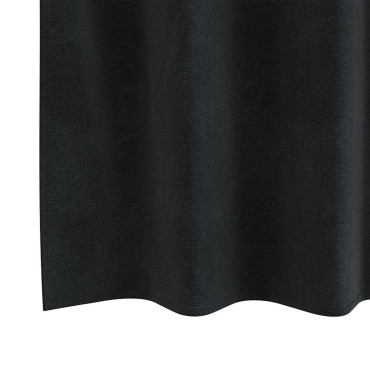 vidaXL Κουρτίνες συσκότισης 2 τμχ. Μαύρο 140x140cm Βελούδο
