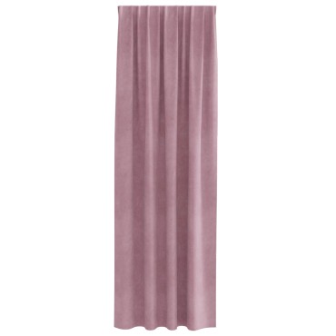 vidaXL Κουρτίνες συσκότισης 2 τμχ. Σκούρο ροζ 140x225cm Βελούδο