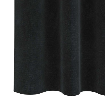 vidaXL Κουρτίνες 2 τμχ. Μαύρο 140x245cm Βελούδο