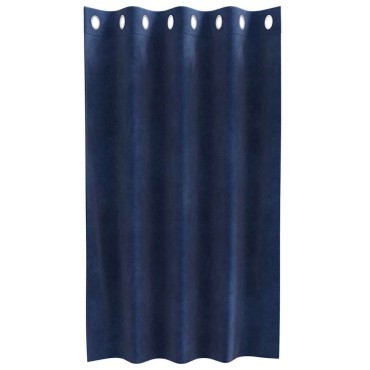 vidaXL Κουρτίνες 2 τμχ. Σκούρο Μπλε 140x140cm Βελούδο