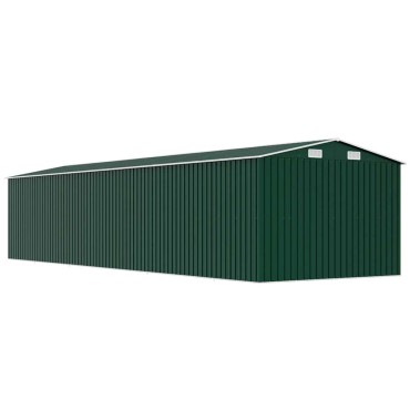 vidaXL Αποθήκη Κήπου Πράσινη 257 x 779 x 181 εκ. Γαλβανισμένο Ατσάλι