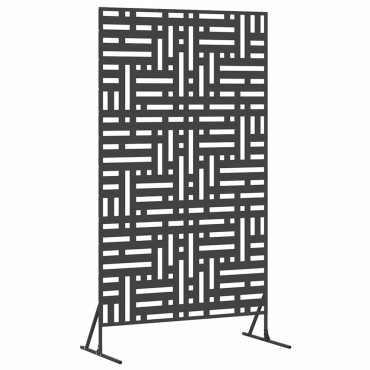 vidaXL Οθόνη Ιδιωτικότητας 100x50x180cm Ατσάλι Μαύρο