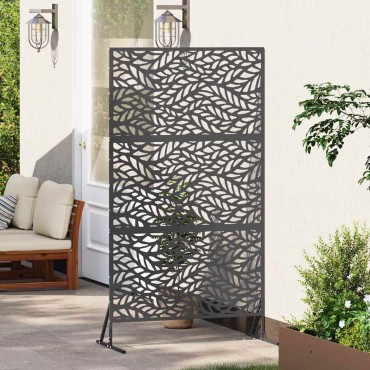 vidaXL Οθόνη Ιδιωτικότητας 100x50x180cm Ατσάλι Μαύρο