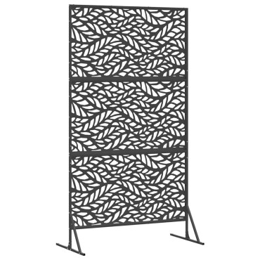 vidaXL Οθόνη Ιδιωτικότητας 100x50x180cm Ατσάλι Μαύρο