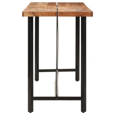 vidaXL Τραπέζι Μπαρ 180x70x107cm από Μασίφ Ξύλο Ακακίας & Σίδηρο 1 τεμ.
