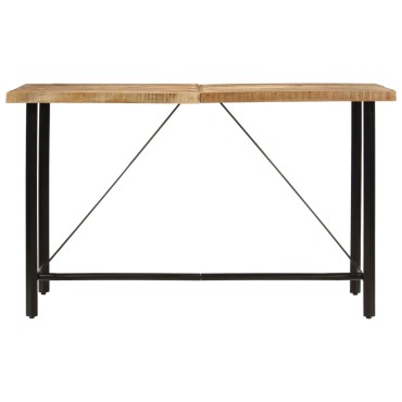 vidaXL Τραπέζι Μπαρ 180x70x107cm από Μασίφ Ξύλο Μάνγκο & Σίδηρο 1 τεμ.