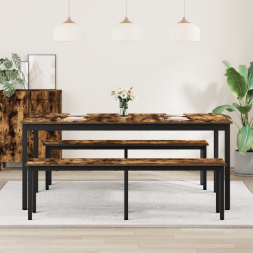 vidaXL Τραπεζαρίες 2 τεμ. 180x90x75cm Επεξεργασμένο Ξύλο