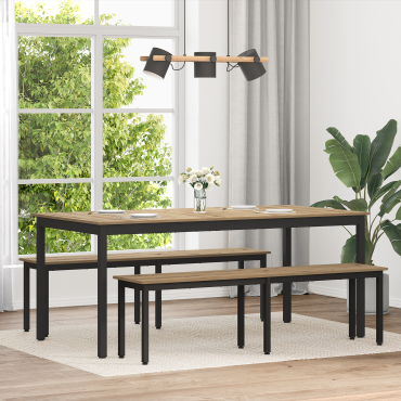 vidaXL Τραπεζαρίες 180x90x75cm Επεξεργασμένο Ξύλο Ορθογώνιος