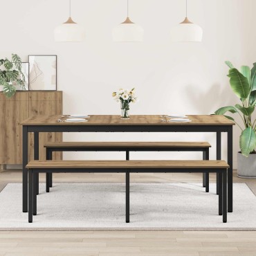 vidaXL Τραπεζαρίες 180x90x75cm Επεξεργασμένο Ξύλο Ορθογώνιος