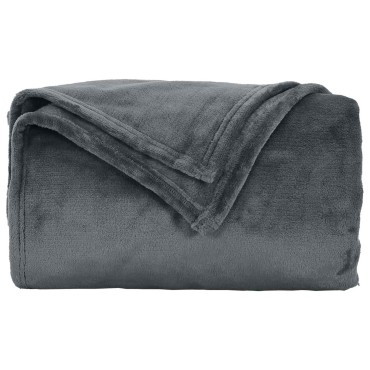 vidaXL Ριχτάρια 6 τμχ. Σκούρο Γκρι 240 x 270 εκ. 10.11 kg Μαλλί