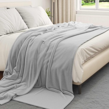 vidaXL Ριχτάρια 6 τμχ. Γκρι 240 x 270 εκ. 10.11 kg Μαλλί