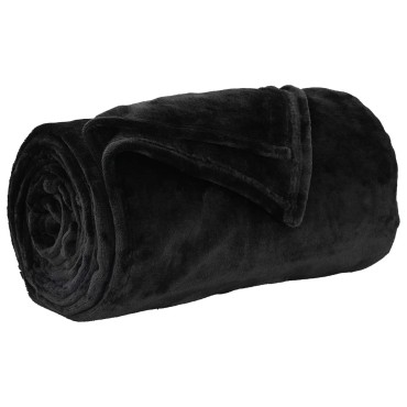 vidaXL Ριχτάρια 6 τμχ. Μαύρο 220 x 240 cm 8.24 kg Μαλλί