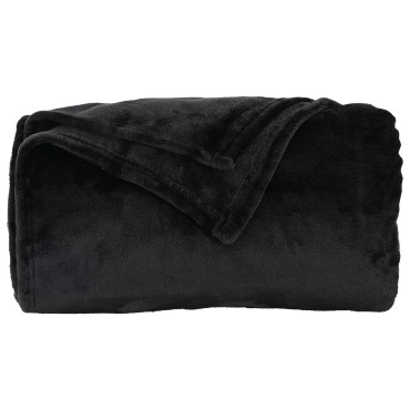vidaXL Ριχτάρια 6 τμχ. Μαύρο 240 x 270 εκ. 10.11 kg Μαλλί