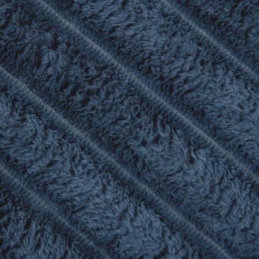 vidaXL Κουβέρτα Σκούρο μπλε 240 x 220 cm Μαλλί