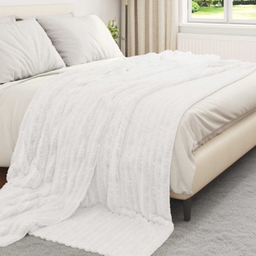 vidaXL Ριχτάρια 6 τμχ. Λευκό 240 x 220 cm 8.76 Μαλλί