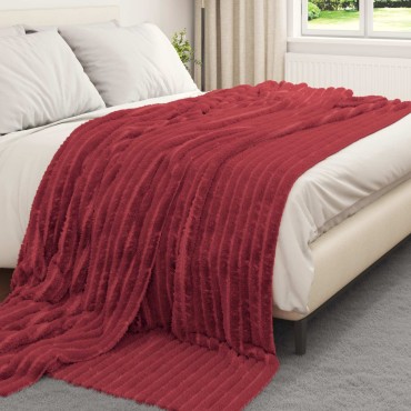 vidaXL Ριχτάρια 6 τμχ. Βεραμάν Κόκκινο 240 x 220 cm 8.76 kg Μαλλί