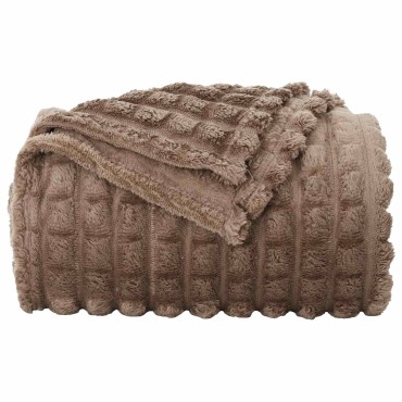 vidaXL Ριχτάρια 6 τμχ. Καμηλοπάρδαλη 240 x 220 cm 8.63 kg Μαλλί