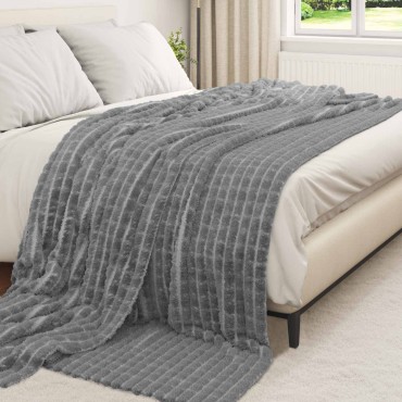 vidaXL Ριχτάρια 6 τμχ. Σκούρο Γκρι 240 x 220 cm 9.17 kg Μαλλί