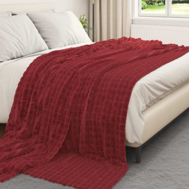 vidaXL Ριχτάρια 6 τμχ. Βεραμάν Κόκκινο 270 x 240 cm 10.04 kg Μαλλί