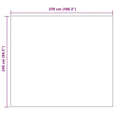 vidaXL Ριχτάρια 6 τμχ. Βεραμάν Κόκκινο 270 x 240 cm 10.04 kg Μαλλί