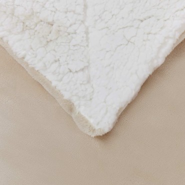 vidaXL Ριχτάρι Μπεζ 150 x 200 cm 1.64 kg Μαλλί