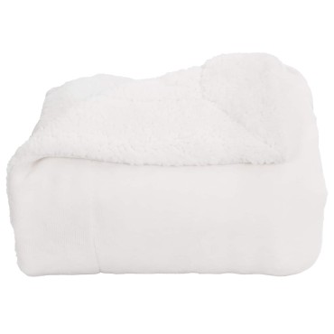 vidaXL Ριχτάρι Λευκό 130 x 150 cm 1 kg Μαλλί