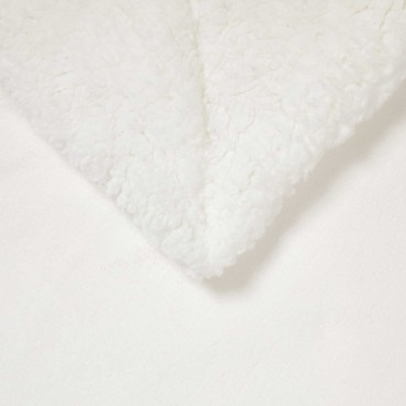 vidaXL Ριχτάρι Λευκό 130 x 150 cm 1 kg Μαλλί