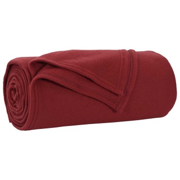 vidaXL Κουβέρτα Βεραμάν Κόκκινο 200 x 150 cm Μαλλί