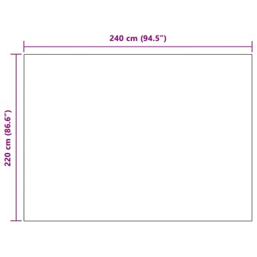vidaXL Ριχτάρια 6 τμχ. Μπεζ 240 x 220 cm 4.28 kg Μαλλί