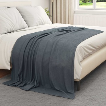 vidaXL Ριχτάρια 6 τμχ. Σκούρο Γκρι 200 x 150 cm 2.61 Μαλλί