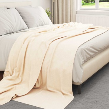 vidaXL Ριχτάρια 6 τμχ. Κρεμ 270 x 240 cm 5.44 Μαλλί