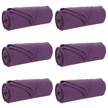 vidaXL Ριχτάρια 6 τμχ. Μοβ 200 x 150 cm 2.61 Μαλλί