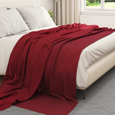 vidaXL Ριχτάρια 24 τμχ. Βεραμάν Κόκκινο 270 x 240 cm 21.67 kg Μαλλί