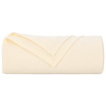 vidaXL Ριχτάρι Κρεμ 210 x 140 εκ 0.41 kg Μαλλί