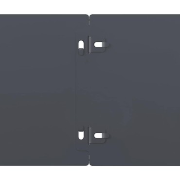 vidaXL Περιφράξεις γκαζόν 10 τεμάχια Ανθρακί από χάλυβα ψυχρής έλασης