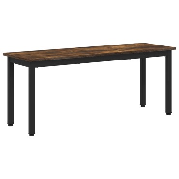 vidaXL παγκάκι Καπνιστό Δρύς 110x35x45cm Επεξεργασμένο Ξύλο
