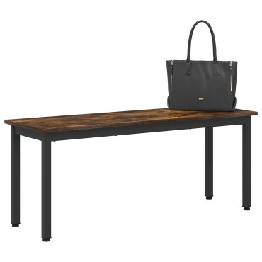 vidaXL παγκάκι Καπνιστό Δρύς 110x35x45cm Επεξεργασμένο Ξύλο
