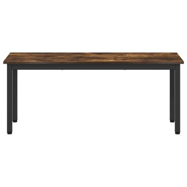 vidaXL παγκάκι Καπνιστό Δρύς 110x35x45cm Επεξεργασμένο Ξύλο