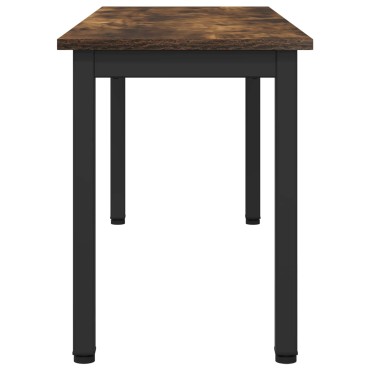 vidaXL παγκάκι Καπνιστό Δρύς 110x35x45cm Επεξεργασμένο Ξύλο
