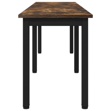 vidaXL παγκάκι Καπνιστό Δρύς 160x35x45cm Επεξεργασμένο Ξύλο