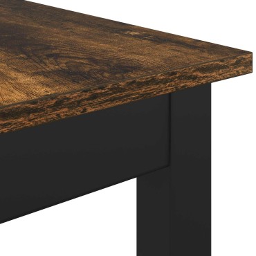 vidaXL παγκάκι Καπνιστό Δρύς 160x35x45cm Επεξεργασμένο Ξύλο