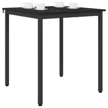 vidaXL Τραπεζαρίες 70x70x75cm Επεξεργασμένο Ξύλο Μαύρη Δρυς