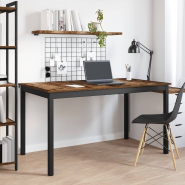 vidaXL Τραπεζαρίες 140x80x75cm ΜΕΤΑΛΛΟ Ορθογώνιος
