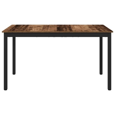 vidaXL Τραπεζαρίες 140x80x75cm ΜΕΤΑΛΛΟ Ορθογώνιος