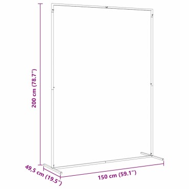 vidaXL Αψίδα Γάμου Χρυσό 150 x 49,5 x 200 εκ Ατσάλι