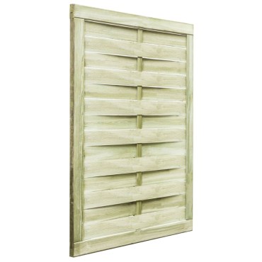 vidaXL Πόρτα Φράχτη Πράσινη 100 x 125 εκ. Εμποτισμένο Ξύλο Πεύκου