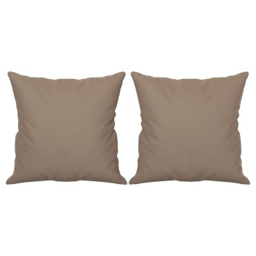 vidaXL Μαξιλάρια Διακοσμητικά 2 τεμ. Taupe 40x40 εκ. Ύφασμα Μικροϊνών