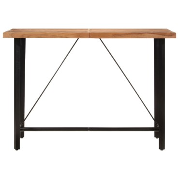 vidaXL Τραπέζι Μπαρ 150x70x107cm από Μασίφ Ξύλο Ακακίας & Σίδηρο 1 τεμ.