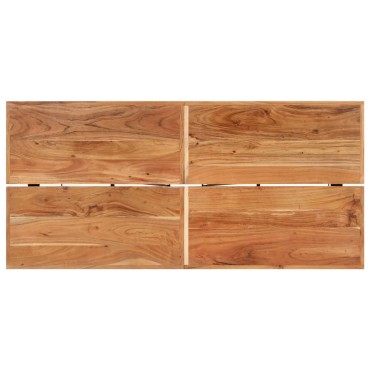 vidaXL Τραπέζι Μπαρ 150x70x107cm από Μασίφ Ξύλο Ακακίας & Σίδηρο 1 τεμ.