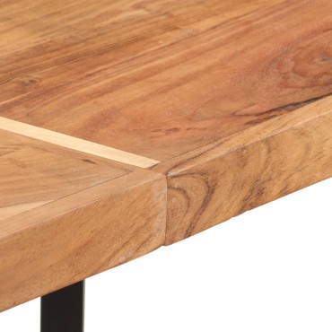 vidaXL Τραπέζι Μπαρ 150x70x107cm από Μασίφ Ξύλο Ακακίας & Σίδηρο 1 τεμ.